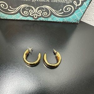 Gold Hoops for Pierced Ears